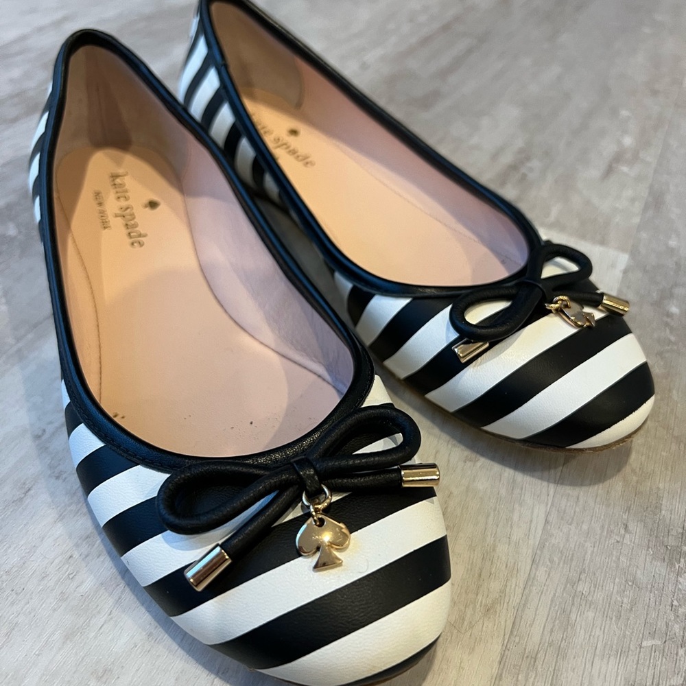 Kate Spade striped flats
